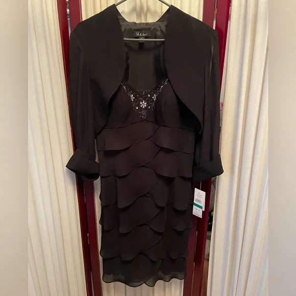 S.L. Fashions | Dresses | Sl Fashions Missy Size 6 Black Cocktail Dress With Bolero Shrug | Poshmark S.L. Fashions | Dresses | Sl Fashions Missy Size 6 Black Cocktail Dress With Bolero Shrug | Poshmark